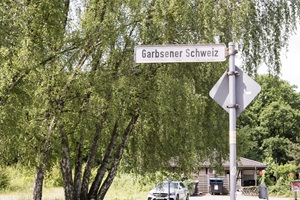 Straßenschild Garbsener Schweiz
