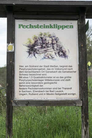 Infotafel Pechsteinklippen